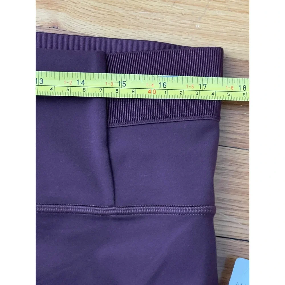 ATHLETA Aura Split‎ Pant XL Burgundy NEW Leggings Active Athleisure Running Gym